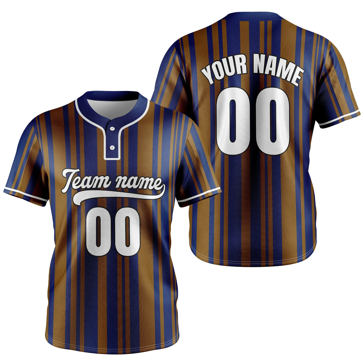 Custom Victory Stripes Baseball Aqua Sports Jersey Personalized Uniform with Name & Number