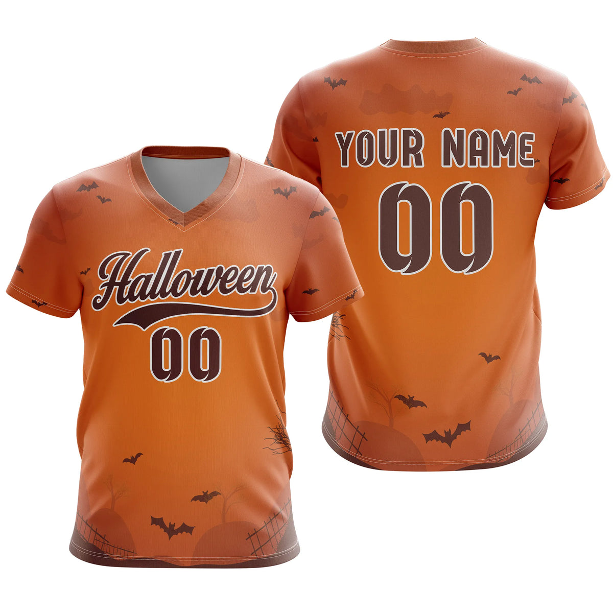Custom Halloween Soccer Jersey D6 Personalized Uniform with Name &amp; Number