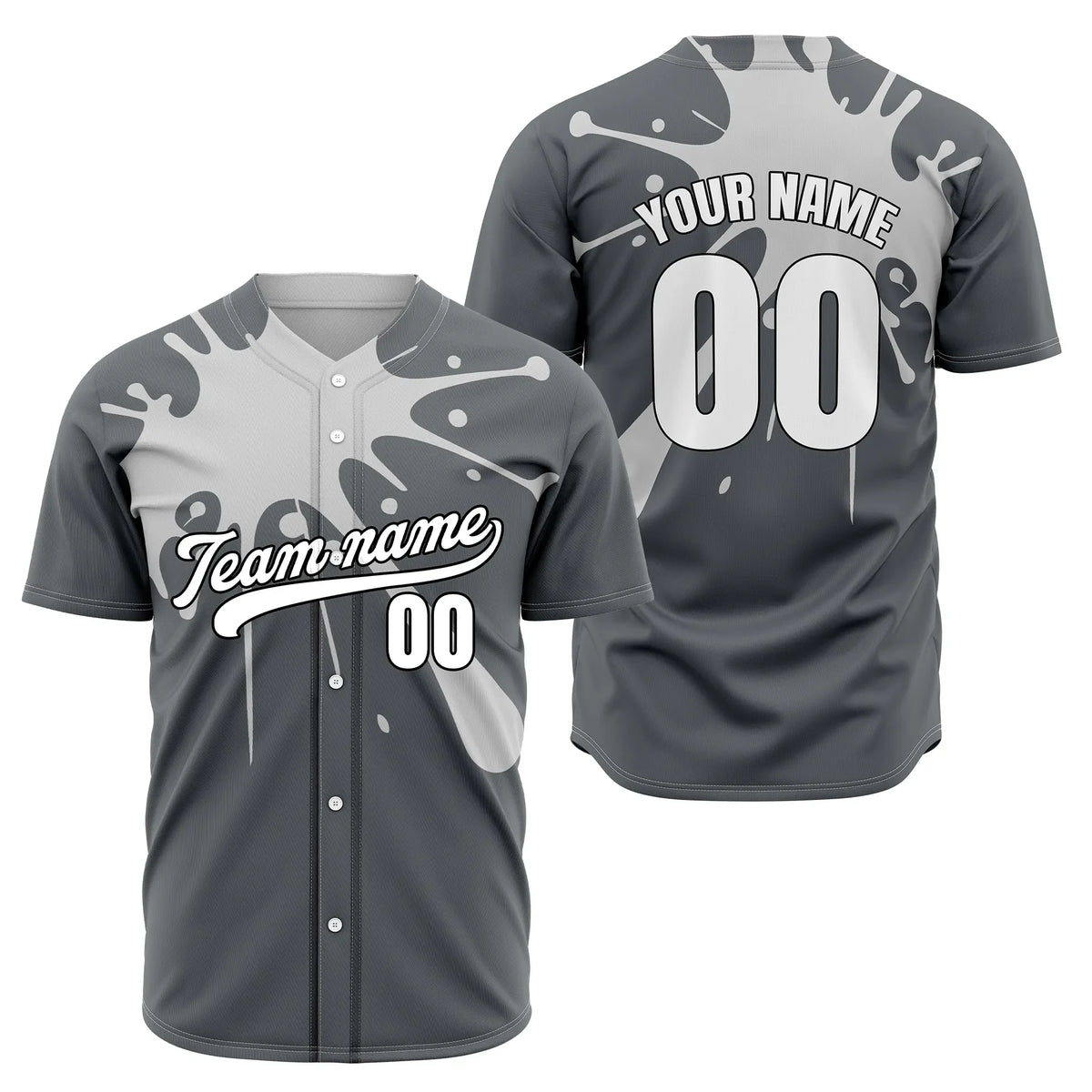 Custom Drip Force Black Sports Jersey Personalized Uniform with Name & Number