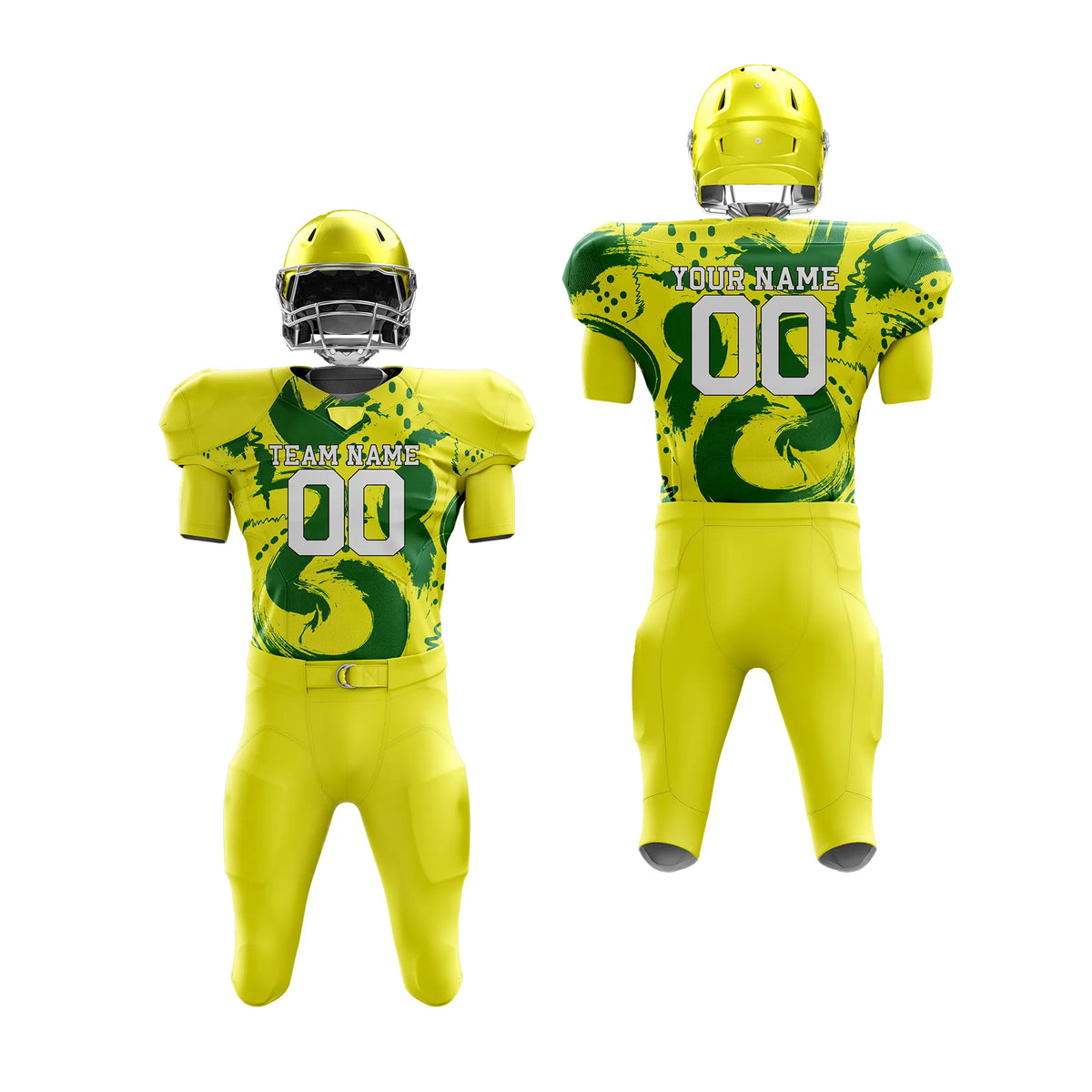 Custom Personalized D1 Graffiti pattern American Football Jersey with Name, Number & Team Logo