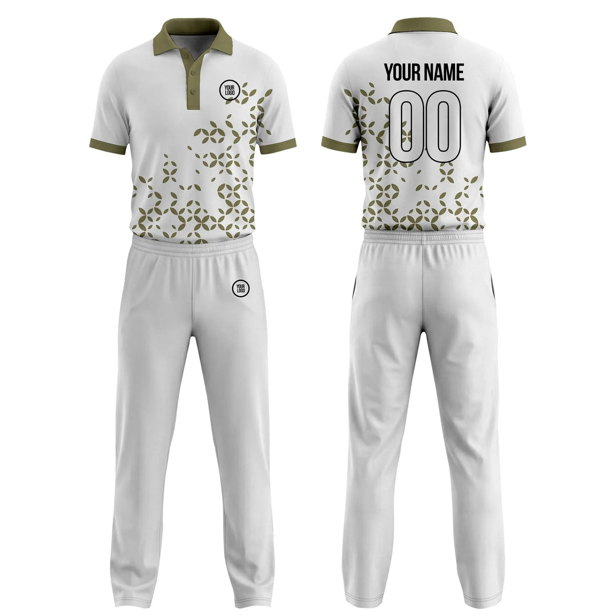 Custom Personalized D2 Abstract Pattern Cricket Kit with Name, Number & Team Logo