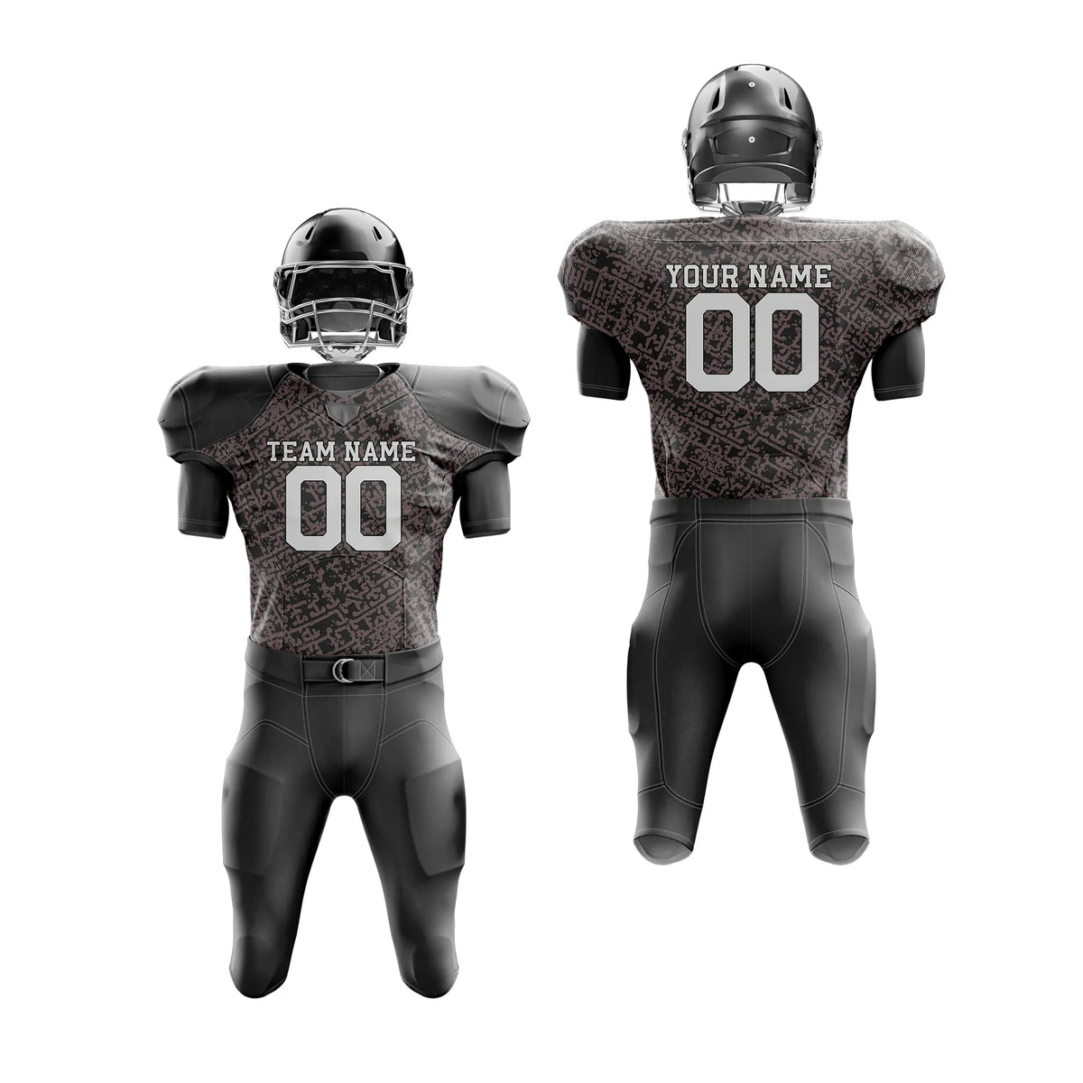 Custom Personalized D5 Graffiti pattern American Football Jersey with Name, Number & Team Logo