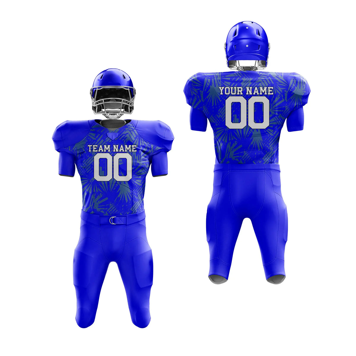 Custom Personalized D1 Full Pattern American Football Jersey with Name, Number & Team Logo