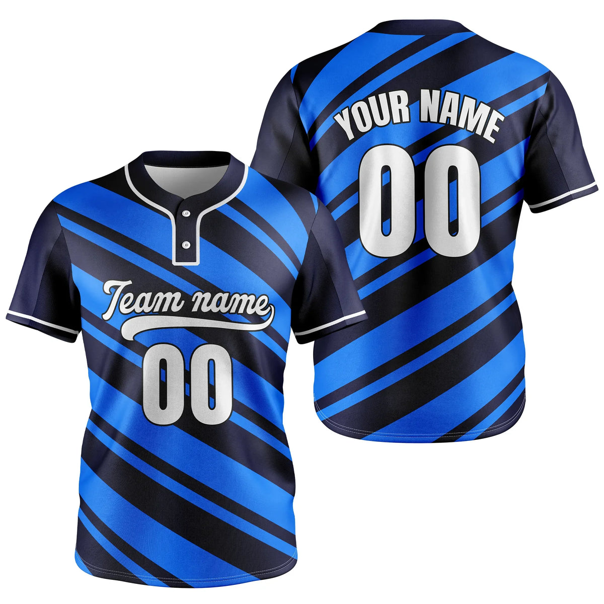 Custom Speedstorm Baseball Aqua Sports Jersey Personalized Uniform with Name & Number