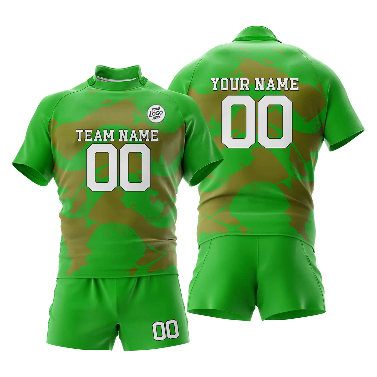 Custom Personalized D5 Full Pattern Rugby Jersey with Name, Number & Team Logo