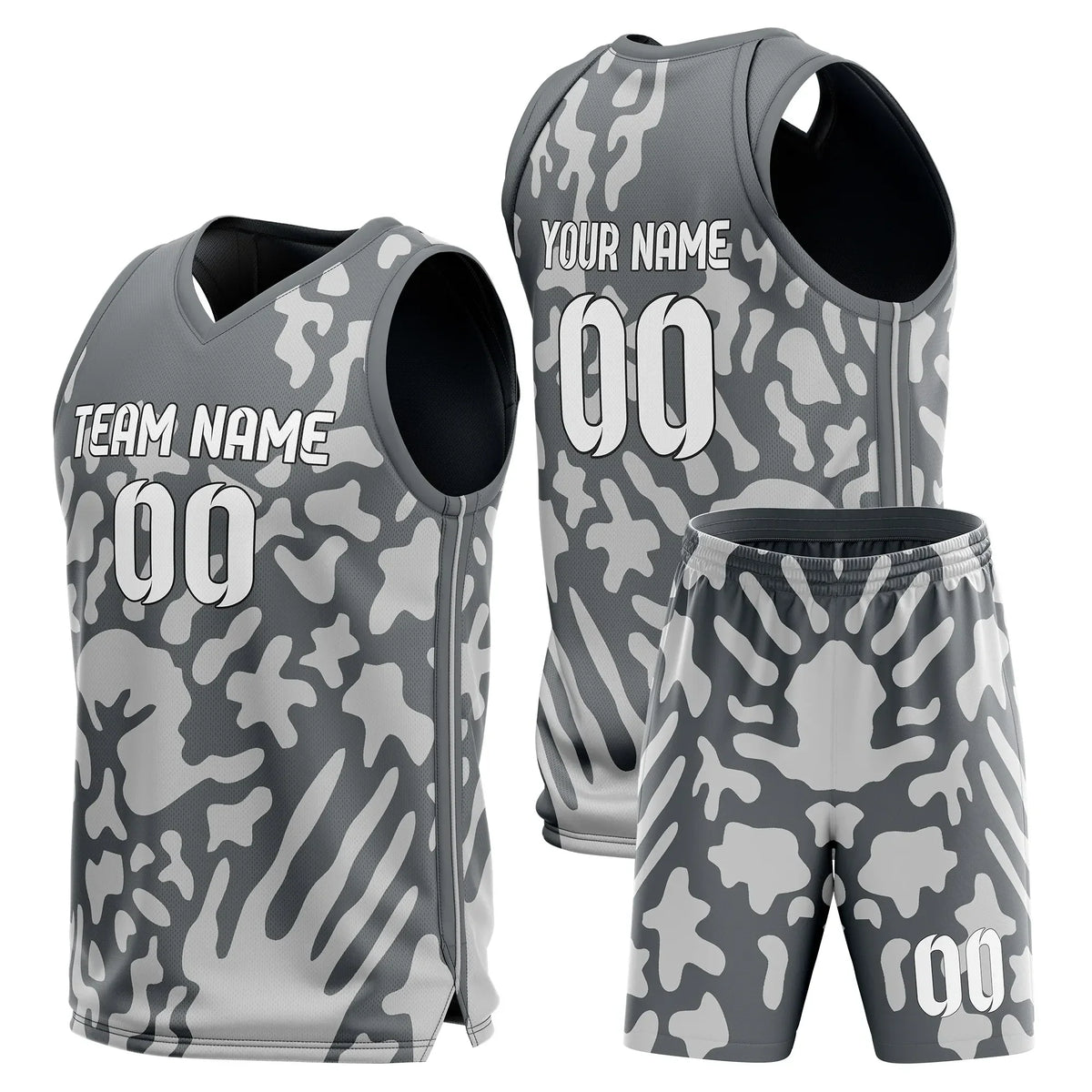 Custom Graphti Pattern Sets Golden Terrain Sports Jersey Personalized Uniform with Name & Number
