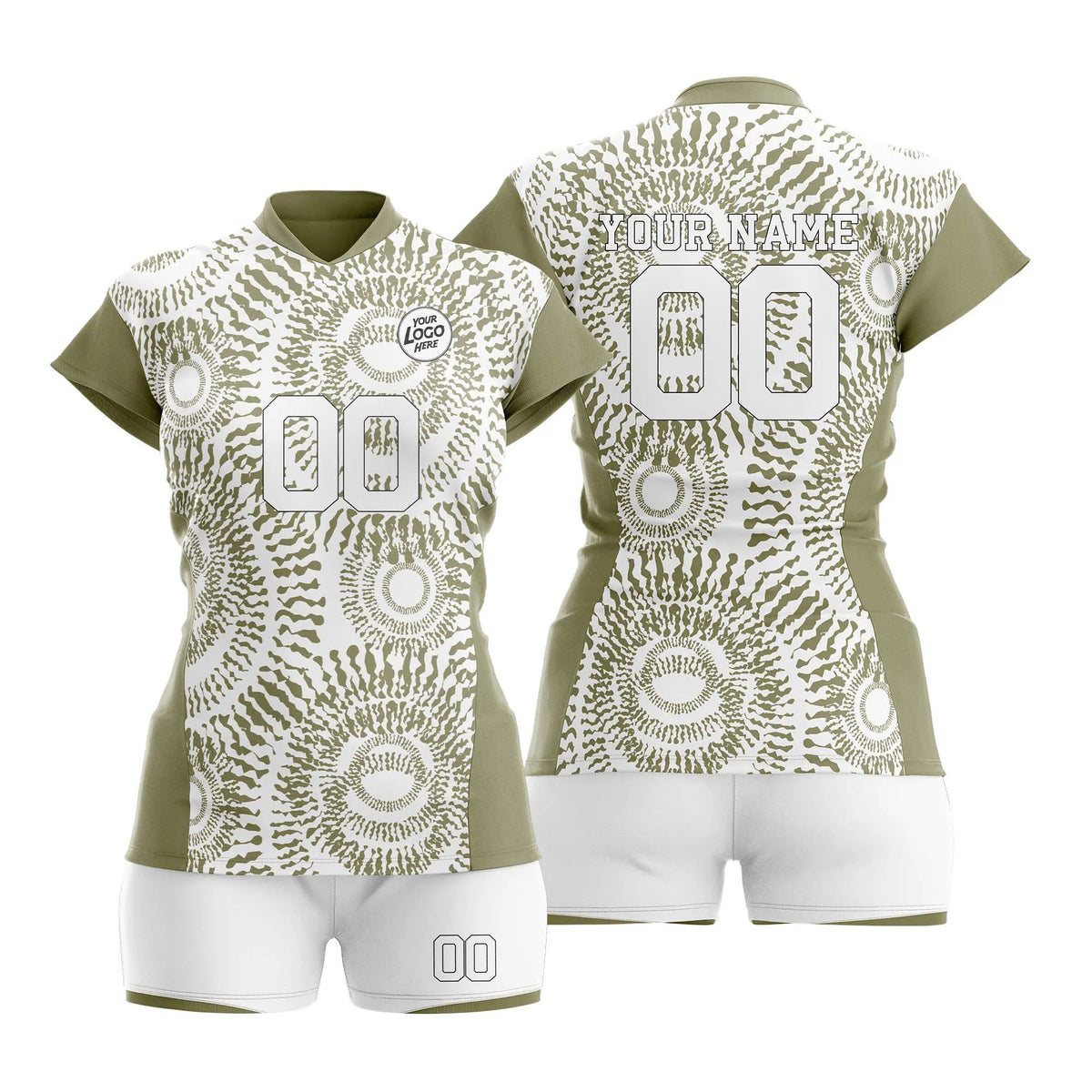 Custom Personalized D5 Retro Pattern Volleyball Jersey with Name, Number & Team Logo