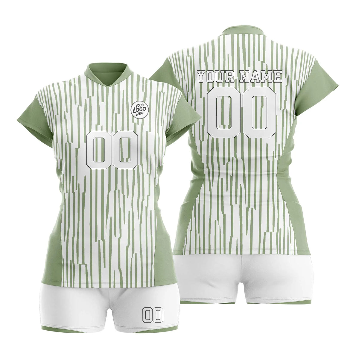 Custom Personalized D1 Strip Fashion Volleyball Jersey with Name, Number & Team Logo