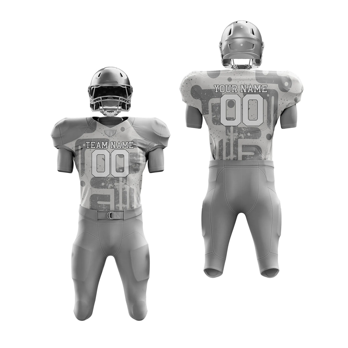 Custom Personalized D3 Graffiti pattern American Football Jersey with Name, Number & Team Logo