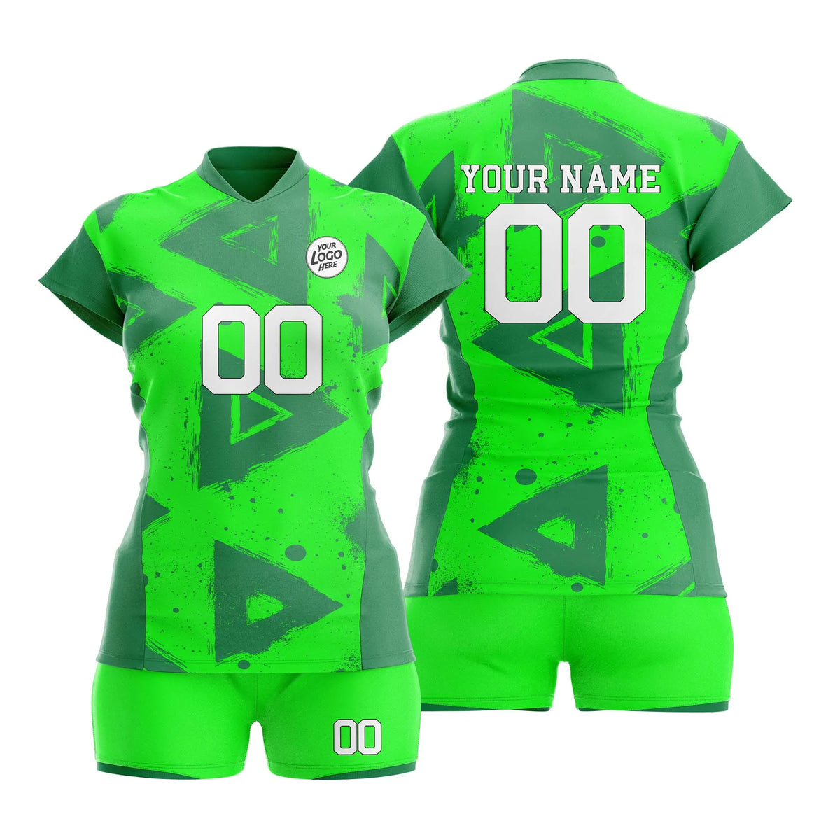 Custom Personalized D3 Graffiti Pattern Volleyball Jersey with Name, Number & Team Logo
