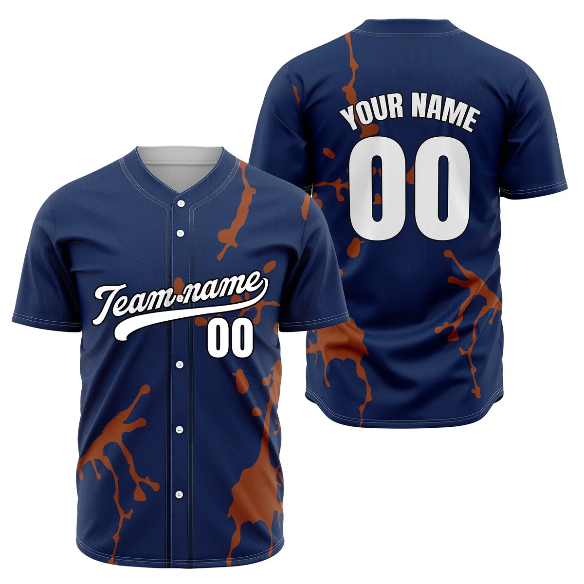 Custom Personalized D3 Gradient Fashion Flag Football Jersey with Name, Number & Team Logo