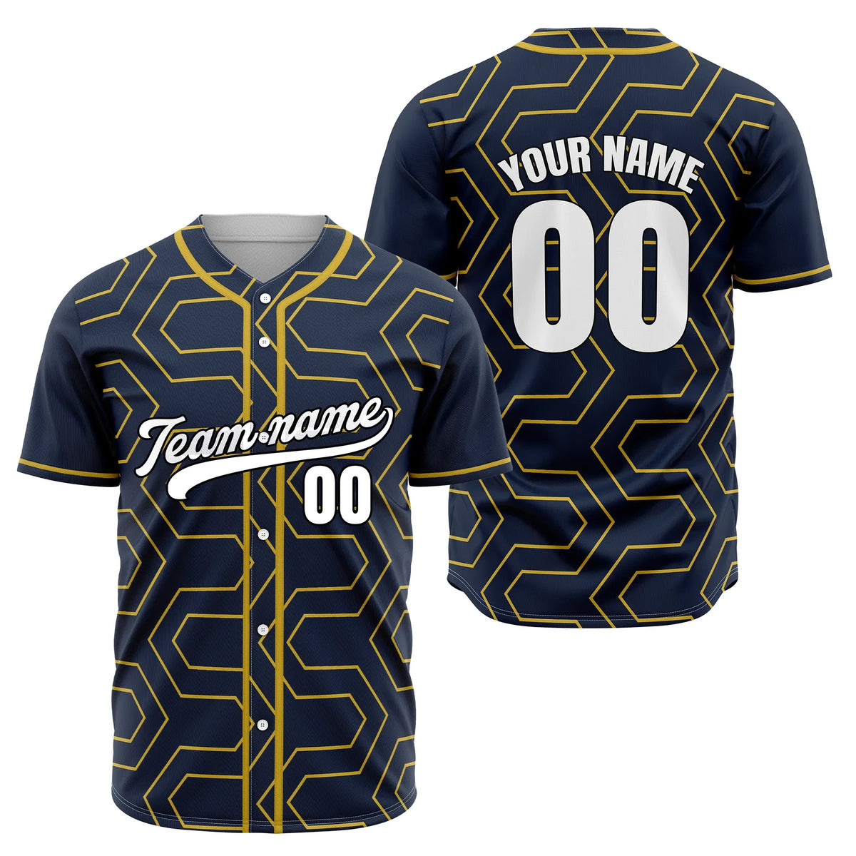 Custom Maze Runner Gradient Baseball Sports Jersey Personalized Uniform with Name & Number