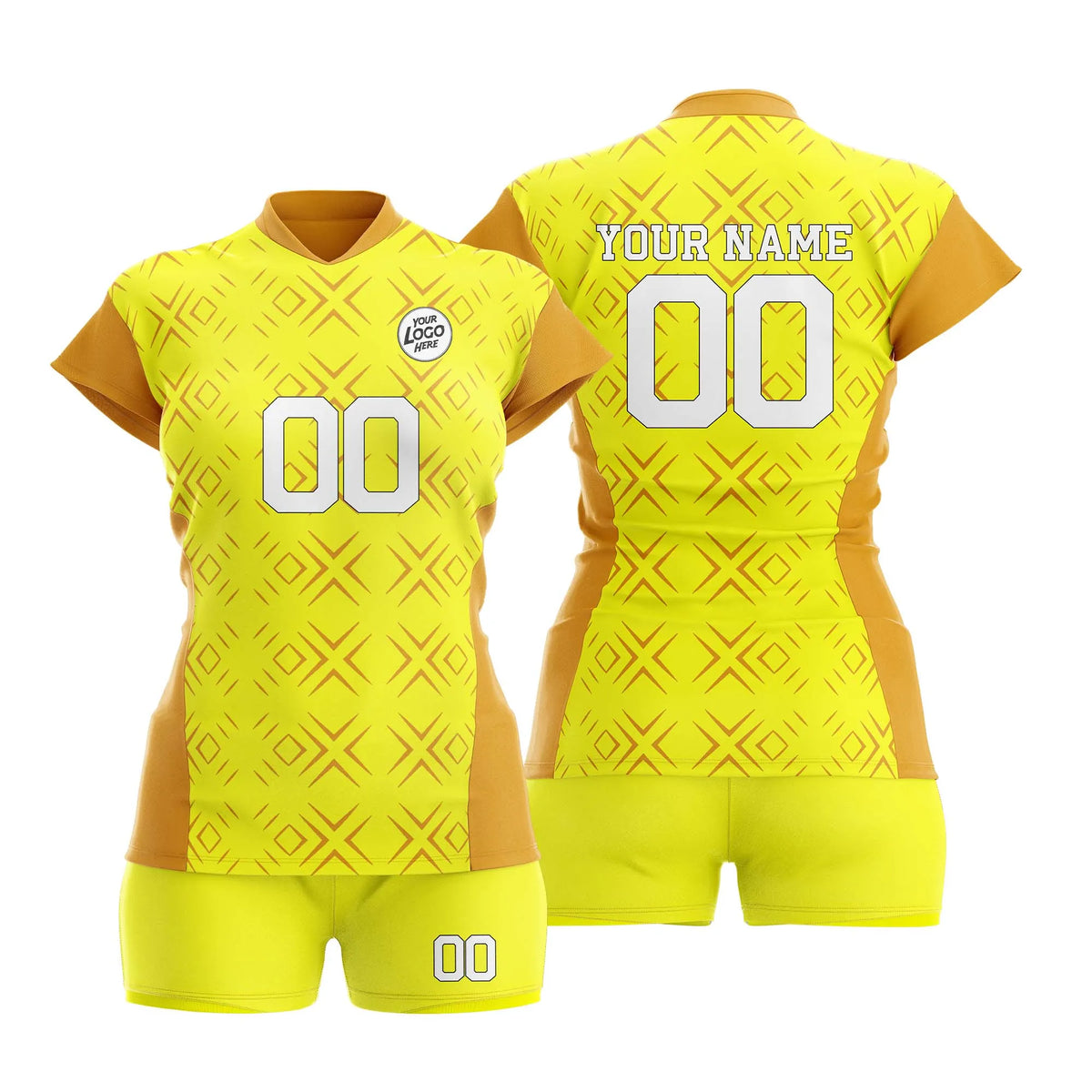 Custom Personalized D1 Abstract Pattern Volleyball Jersey with Name, Number & Team Logo