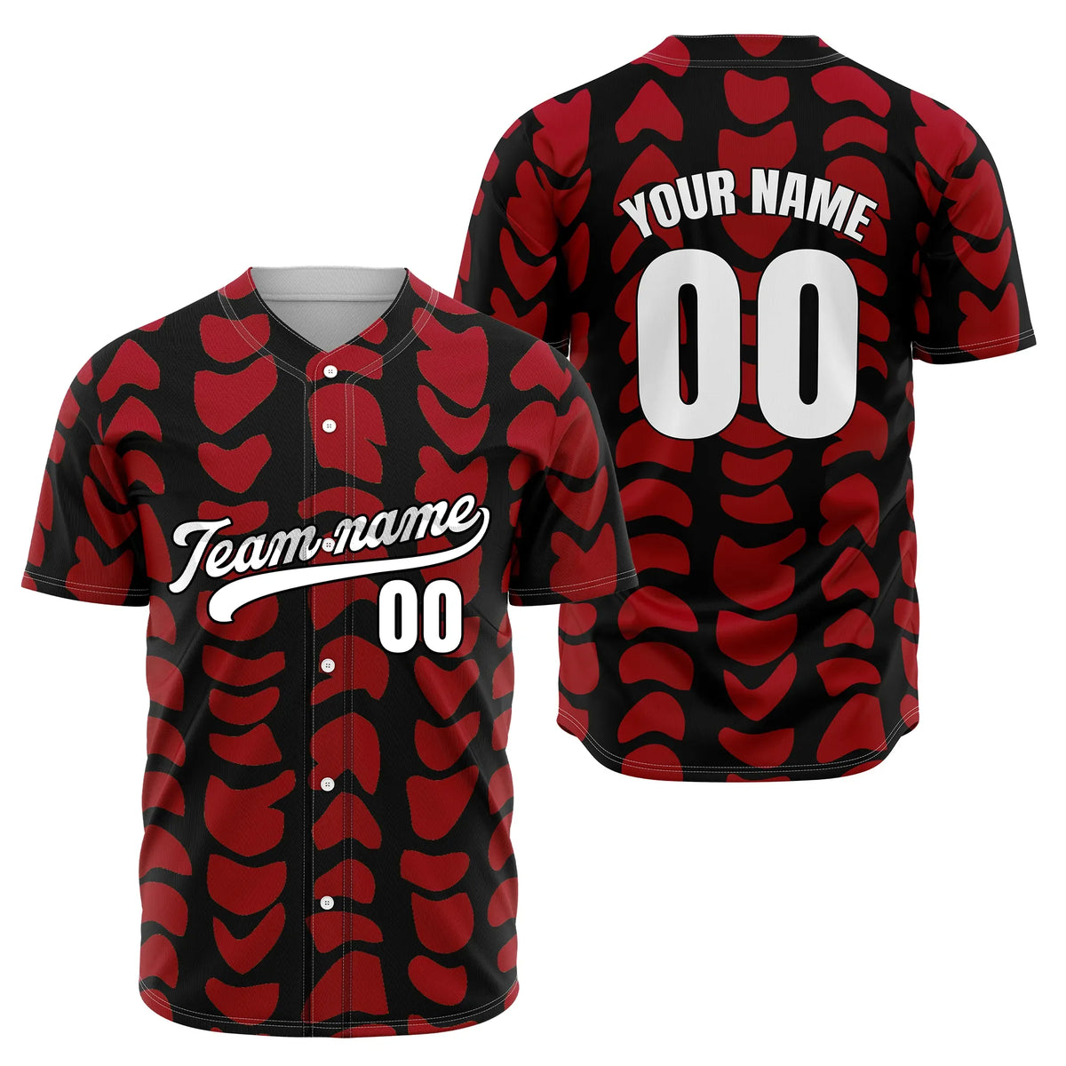 Custom Savage Spots Baseball Sports Jersey Personalized Uniform with Name &amp; Number