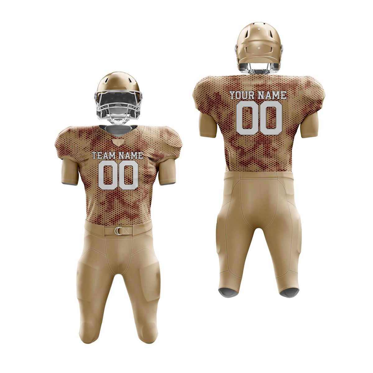 Custom Personalized D1 Camo Designs American Football Jersey with Name, Number & Team Logo