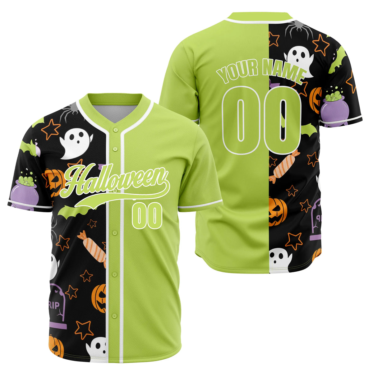 Custom Hauntlime Baseball Sports Jersey Personalized Uniform with Name &amp; Number