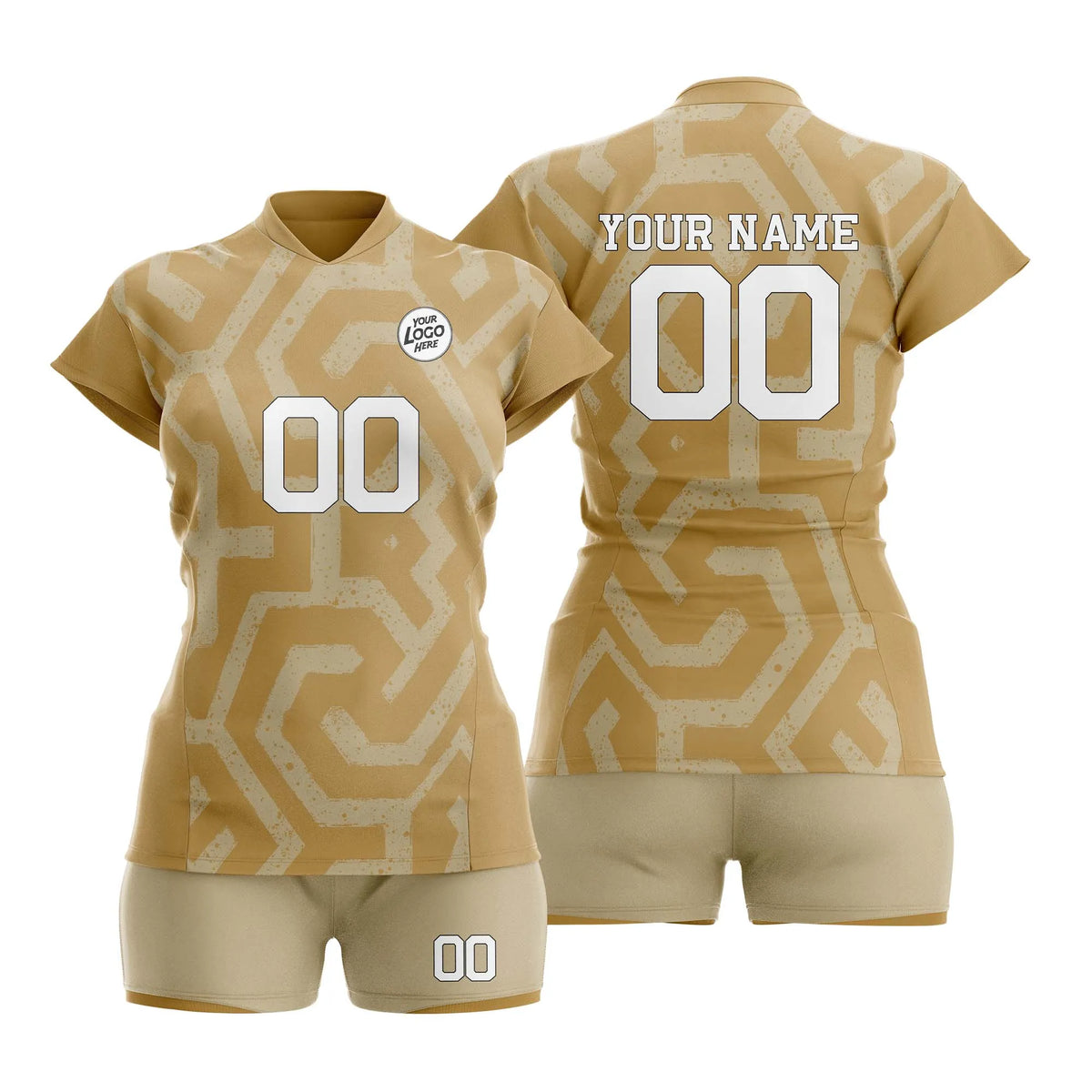 Custom Personalized D2 Graffiti Pattern Volleyball Jersey with Name, Number &amp; Team Logo