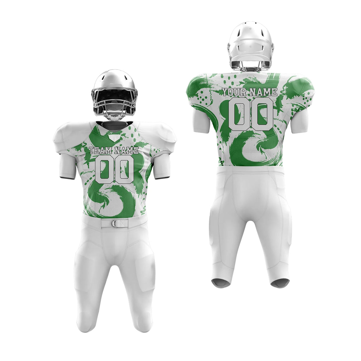 Custom Personalized D1 Graffiti pattern American Football Jersey with Name, Number & Team Logo