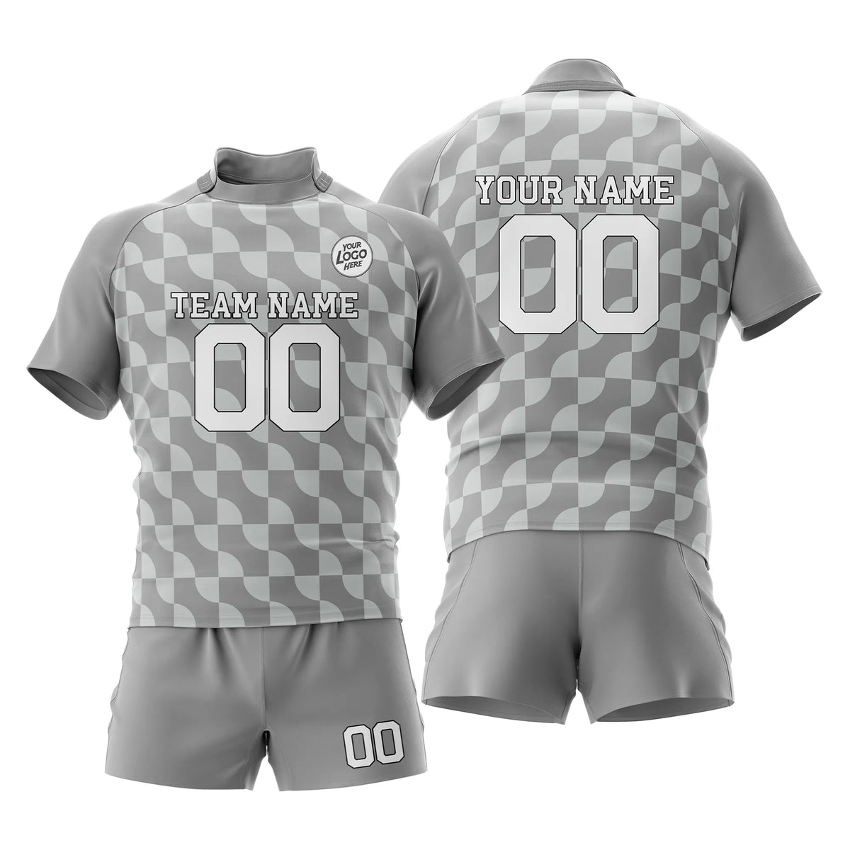 Custom Personalized D1 Retro Fashion Rugby Jersey with Name, Number & Team Logo