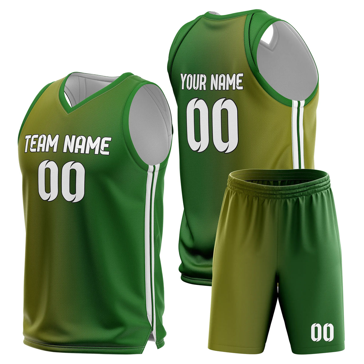 Custom Gradient Fashion Set Solar Strike Sports Jersey Personalized Uniform with Name & Number