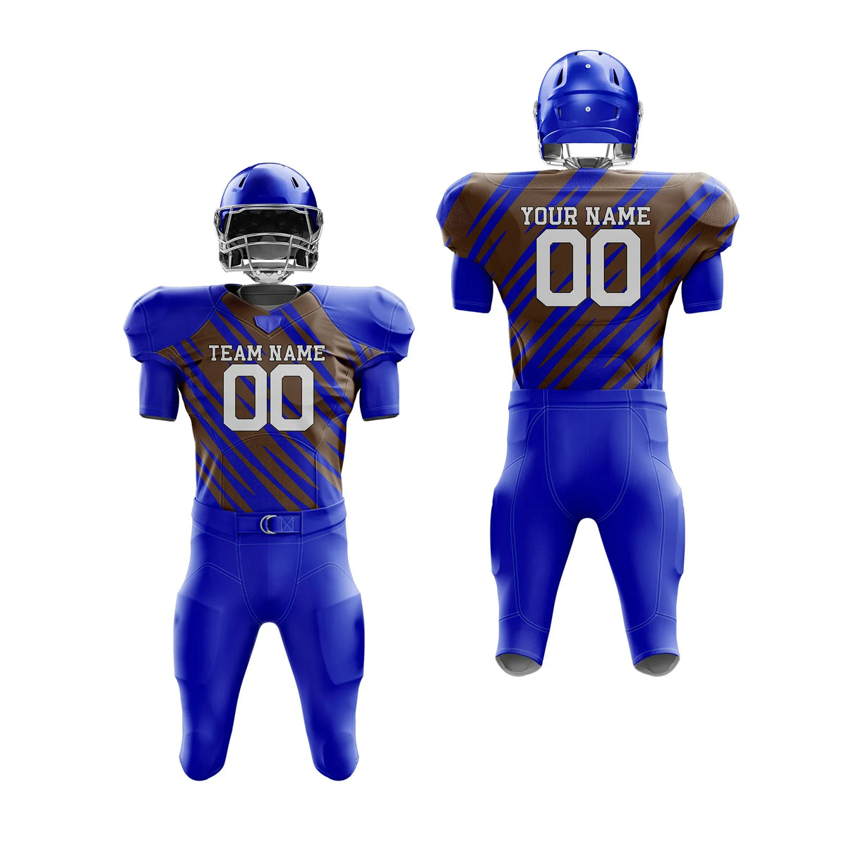 Custom Personalized D4 Full Pattern American Football Jersey with Name, Number & Team Logo