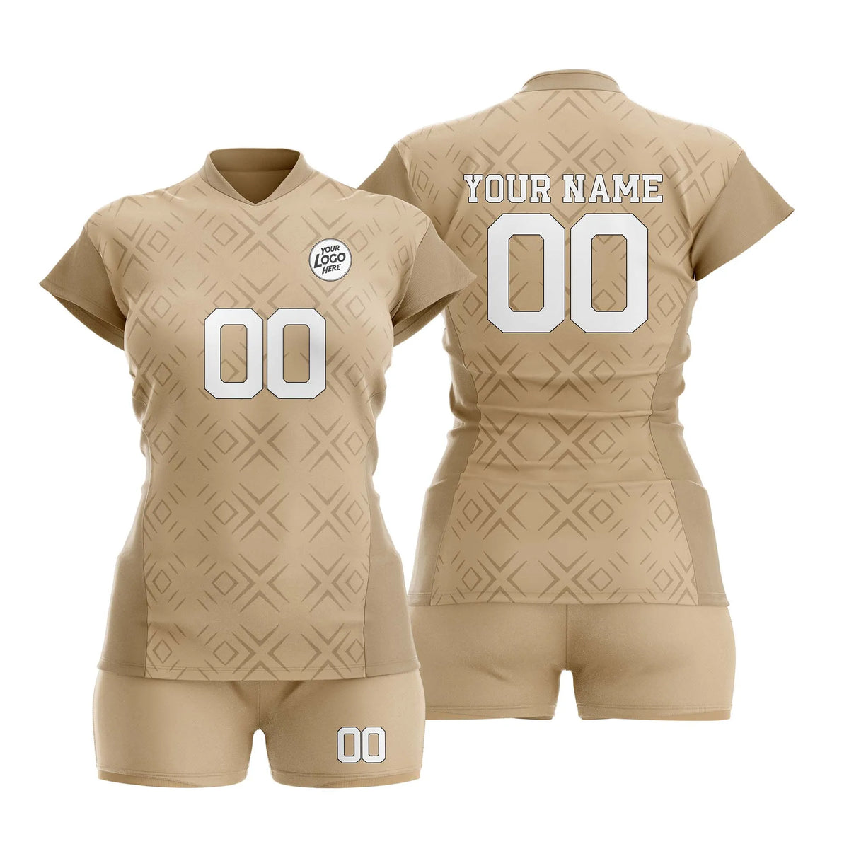 Custom Personalized D1 Abstract Pattern Volleyball Jersey with Name, Number &amp; Team Logo