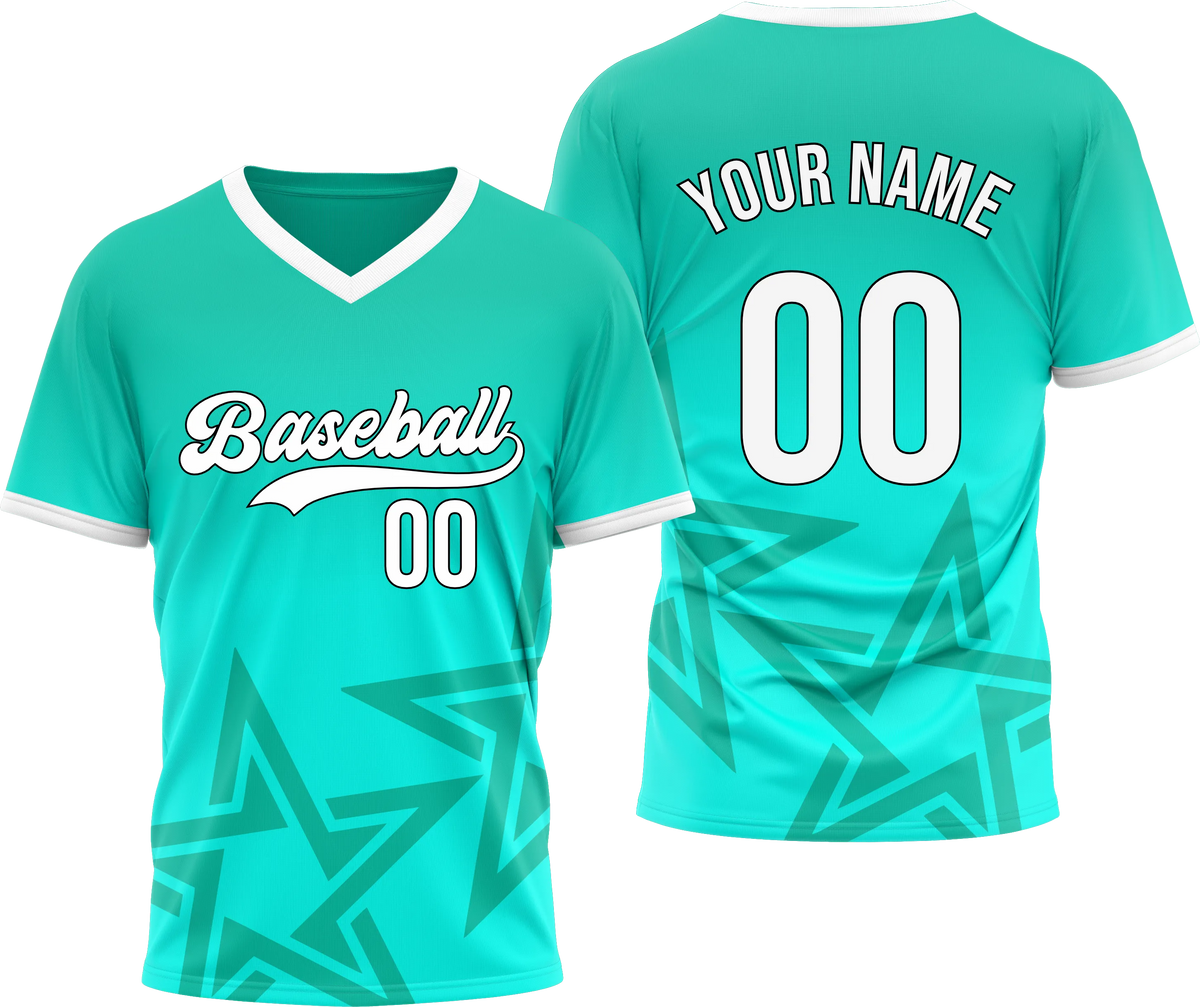Custom Stellar Edge Gradient Baseball Sports Jersey Personalized Uniform with Name &amp; Number