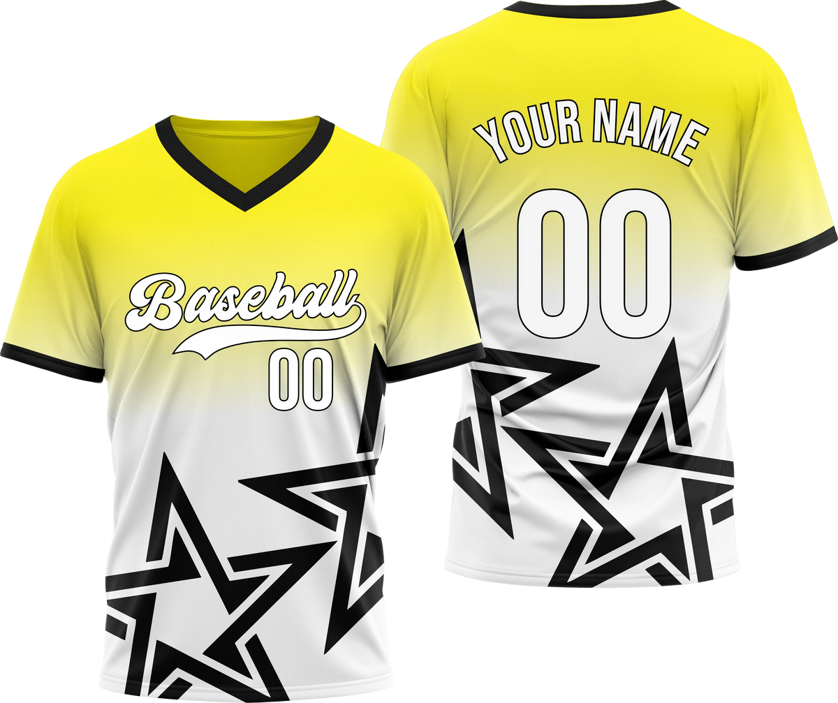Custom Stellar Edge Gradient Baseball Sports Jersey Personalized Uniform with Name & Number