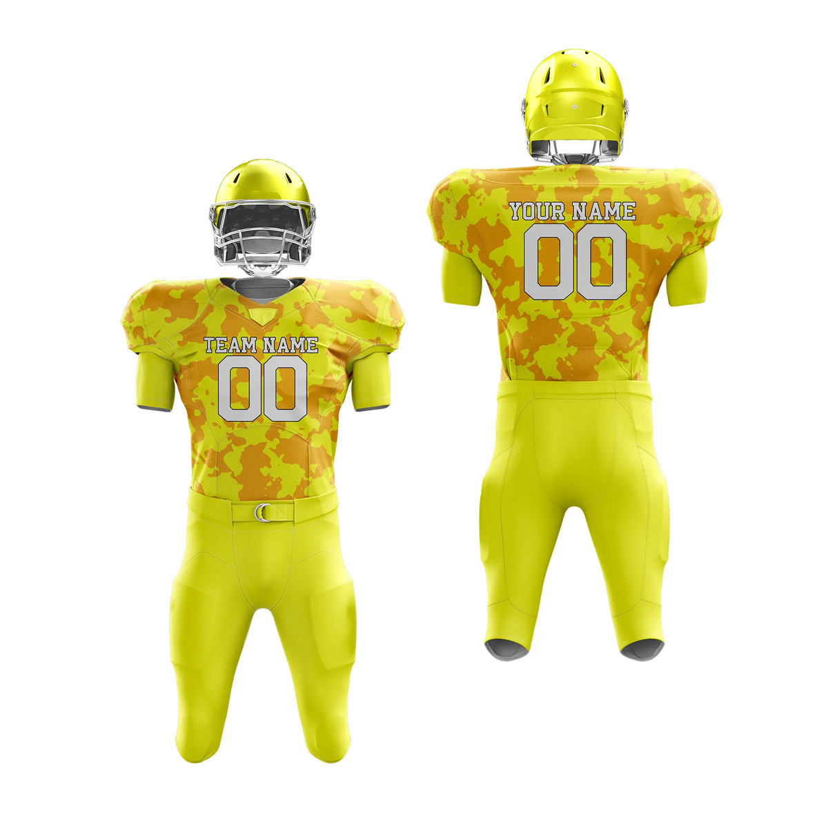 Custom Personalized D4 Camo Designs American Football Jersey with Name, Number & Team Logo