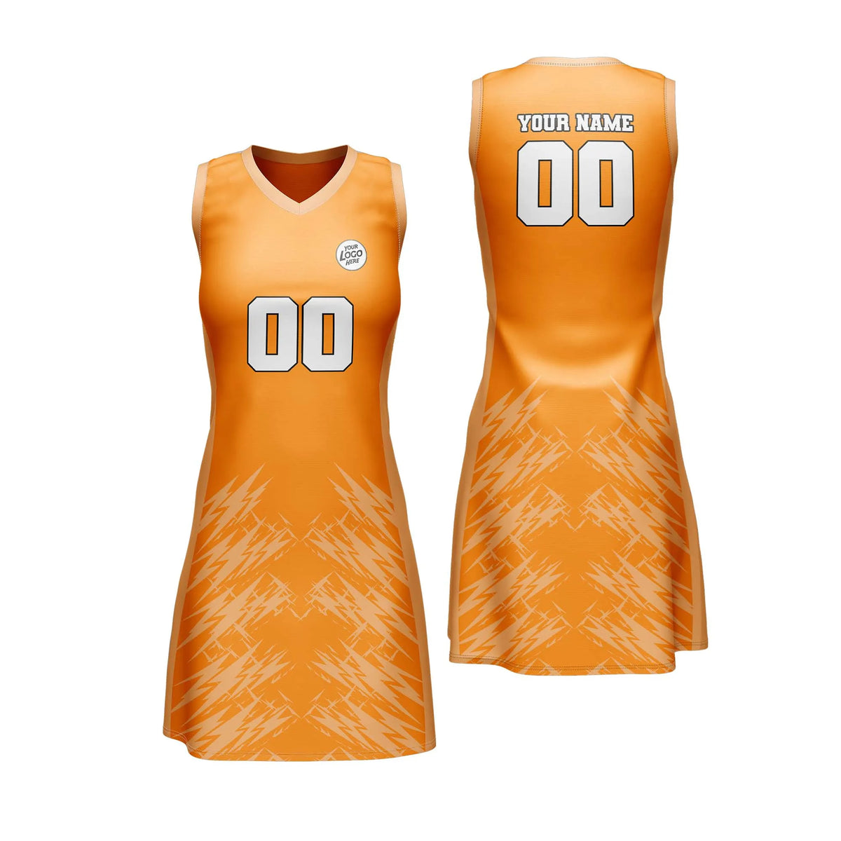 Custom Personalized D3 Stripe Fashion Netball Jersey with Name, Number & Team Logo