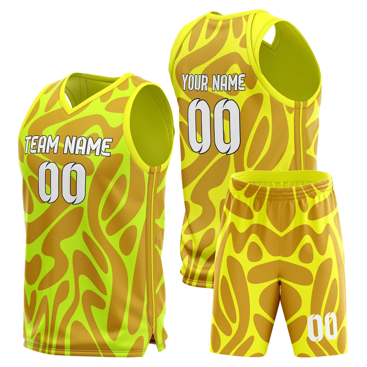 Custom Graphti Pattern Sets Prime Safari Sports Jersey Personalized Uniform with Name & Number