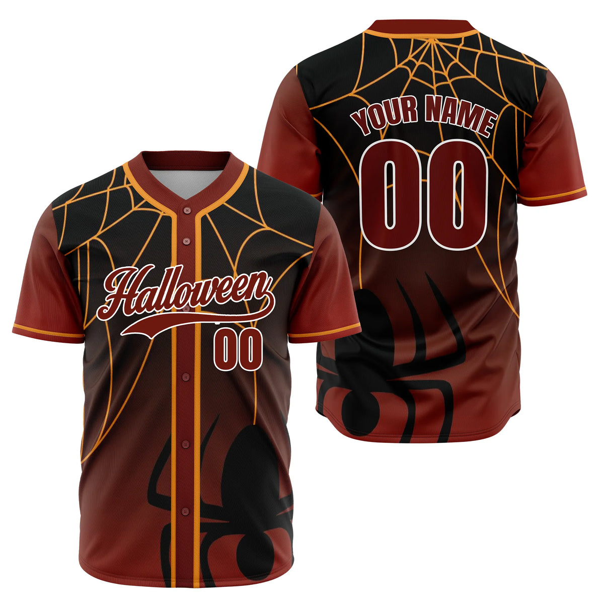 Custom Spiderfang Baseball Sports Jersey Personalized Uniform with Name &amp; Number