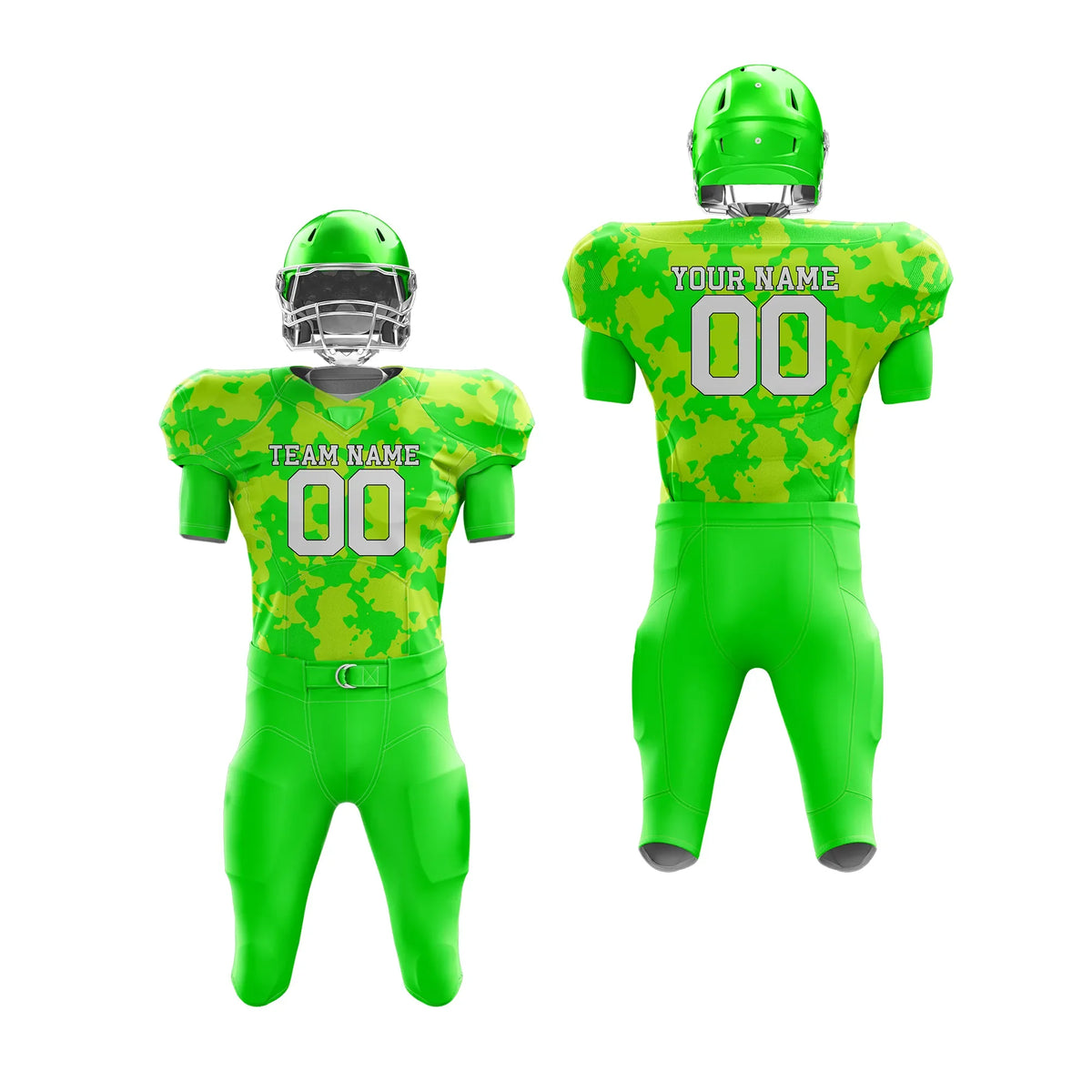 Custom Personalized D4 Camo Designs American Football Jersey with Name, Number & Team Logo
