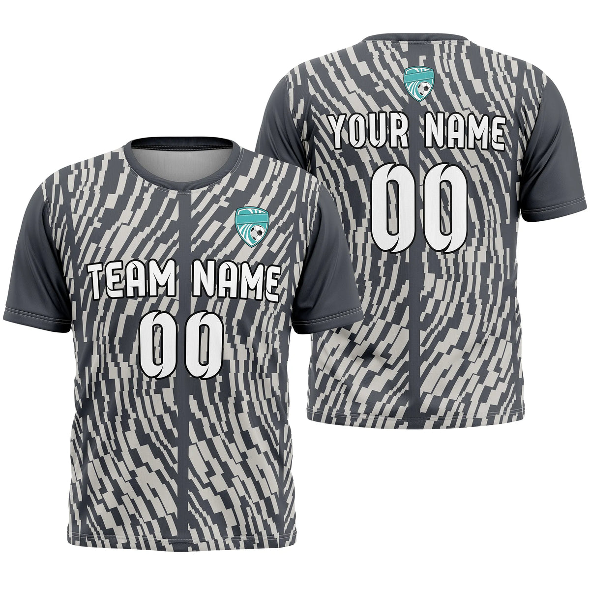 Custom Graffiti Pattern D3 Soccer Jersey Personalized Football Uniform with Name & Number
