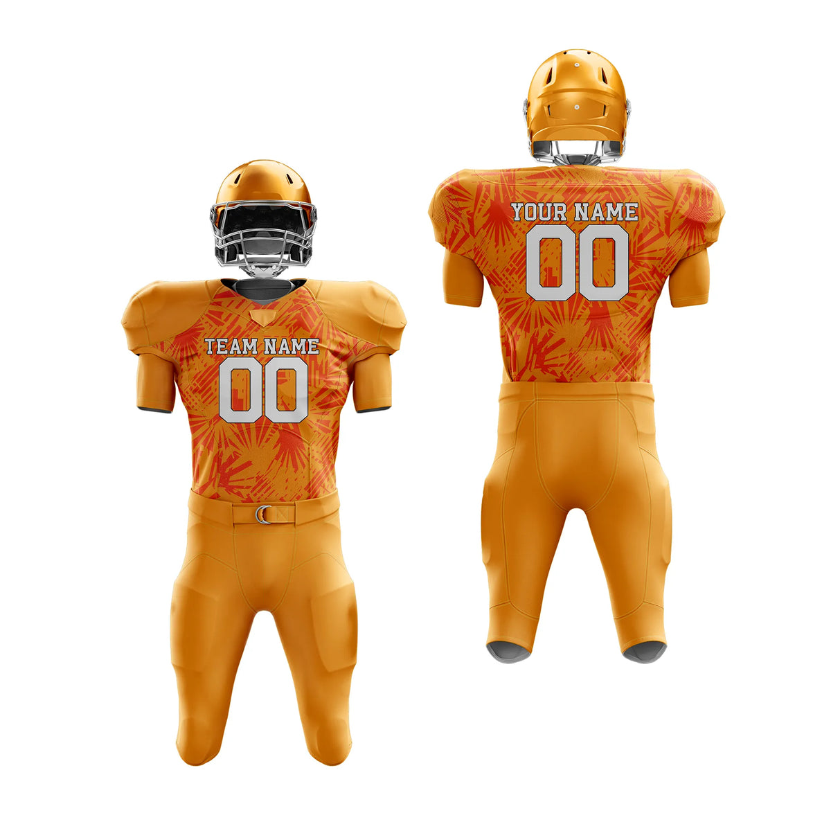 Custom Personalized D1 Full Pattern American Football Jersey with Name, Number & Team Logo