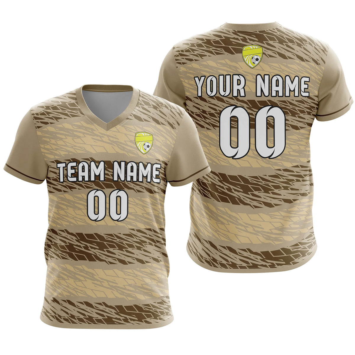 Custom V-Full Pattern D2 Soccer Jersey Personalized Football Uniform with Name & Number