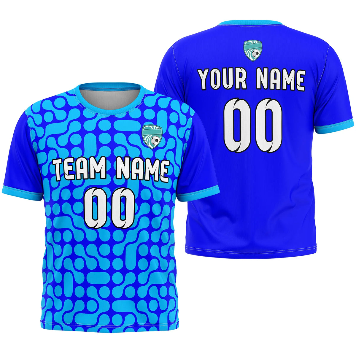 Custom Abstract Pattern D3 Soccer Jersey Personalized Football Uniform with Name & Number