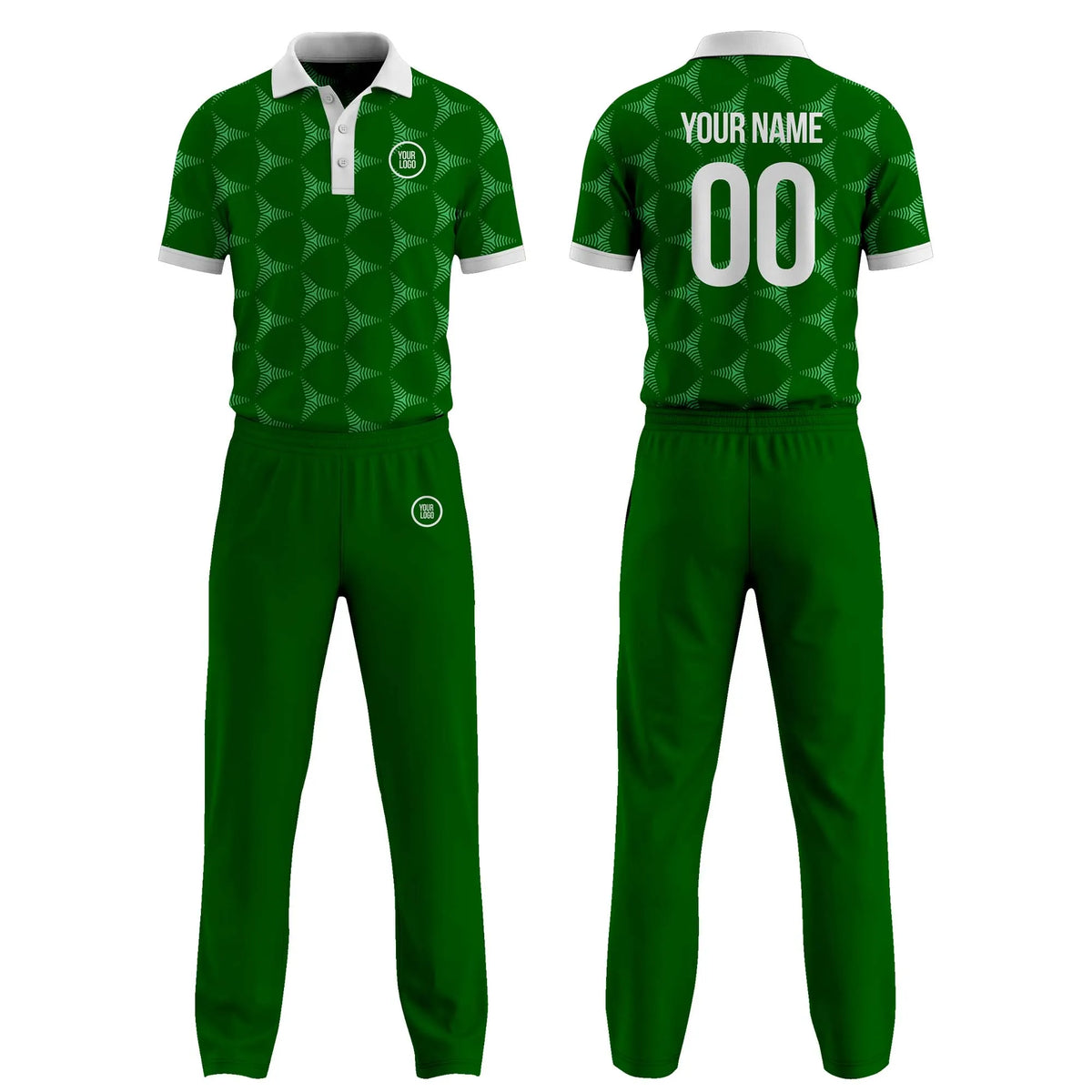 Custom Personalized D1 Abstract Pattern Cricket Kit with Name, Number & Team Logo