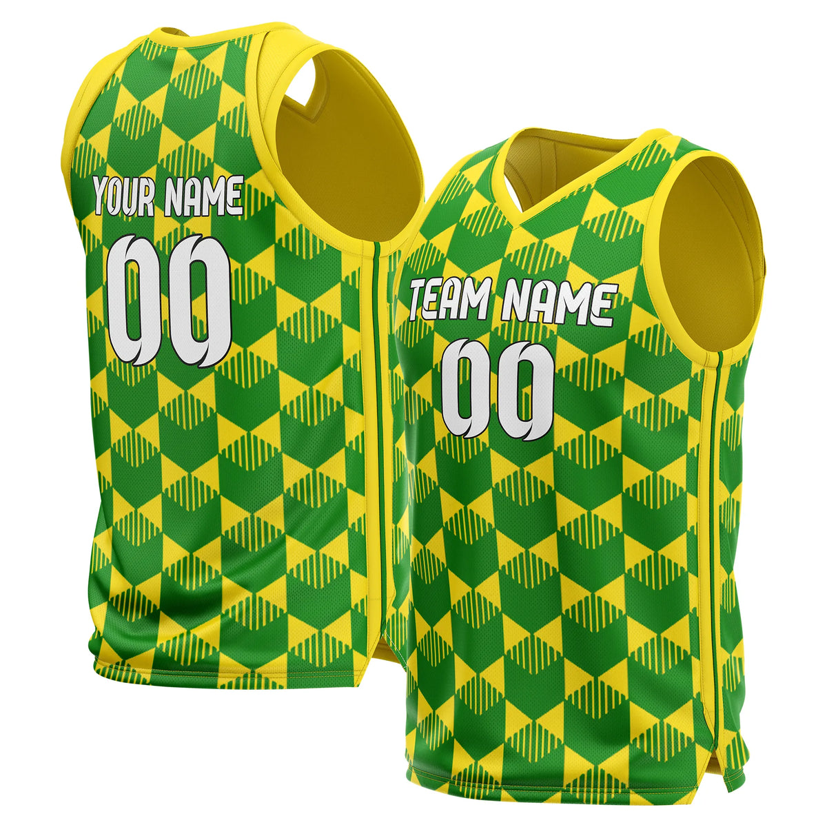 Custom Geo-Fusion Printed Jersey Sports Jersey Personalized Uniform with Name & Number