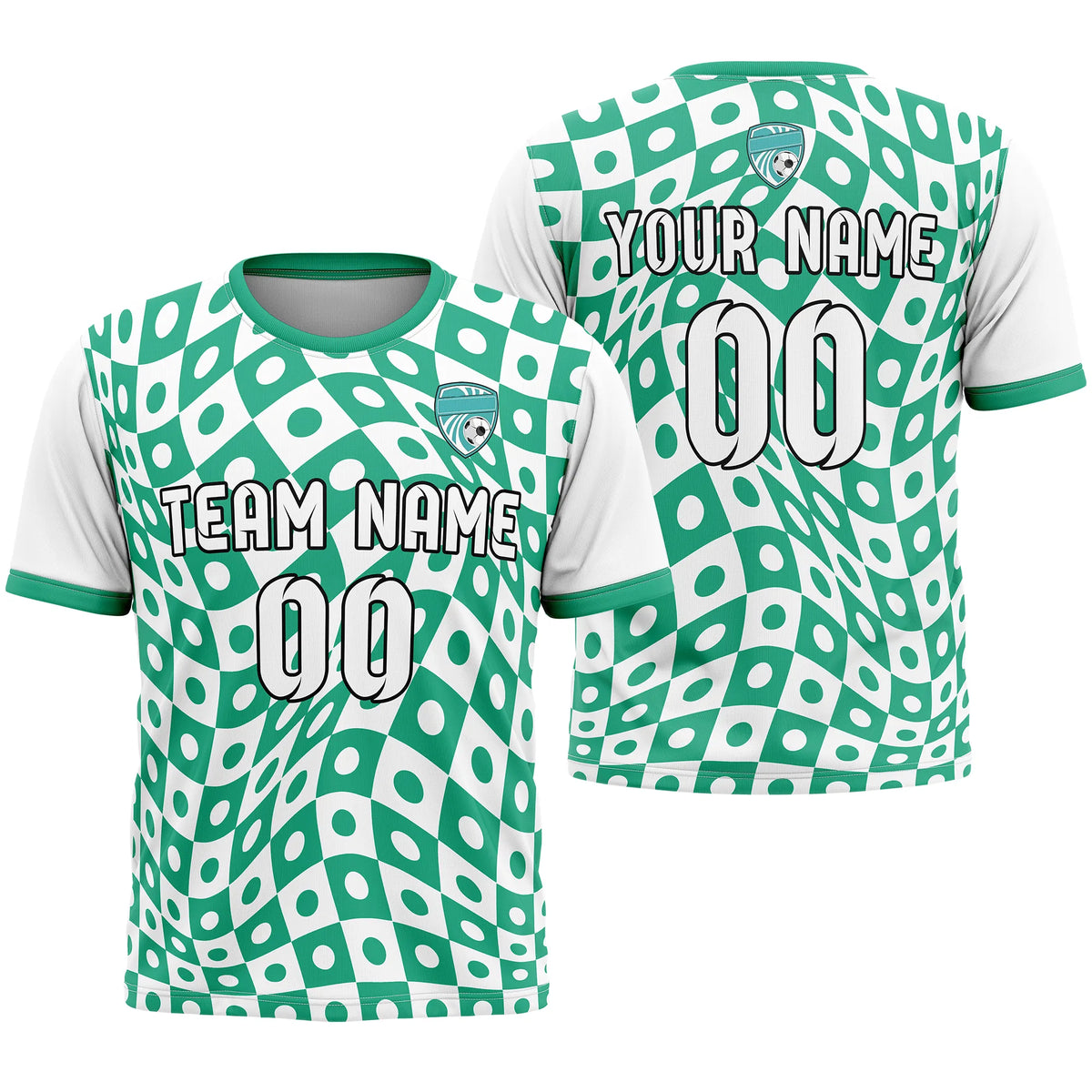 Custom Abstract Pattern D4 Soccer Jersey Personalized Football Uniform with Name & Number