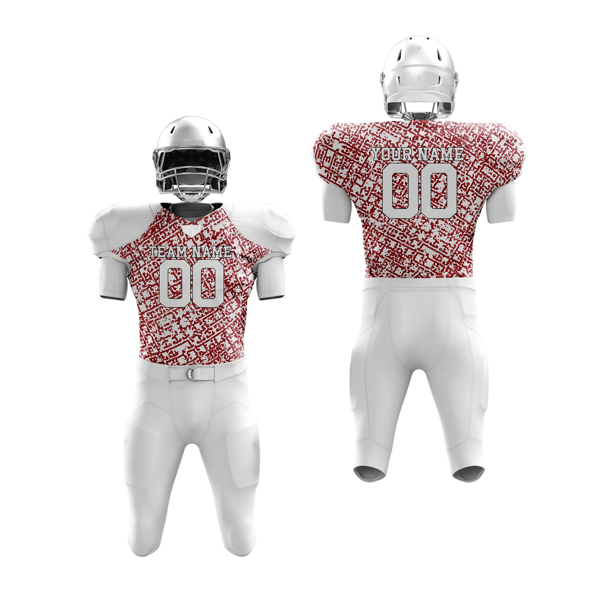 Custom Personalized D5 Graffiti pattern American Football Jersey with Name, Number & Team Logo