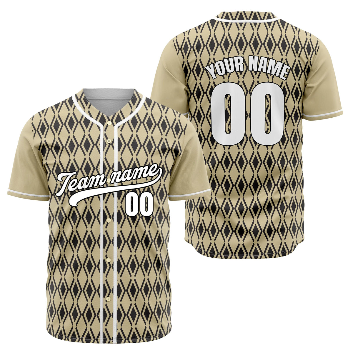 Custom Argyle Strike Baseball Sports Jersey Personalized Uniform with Name & Number