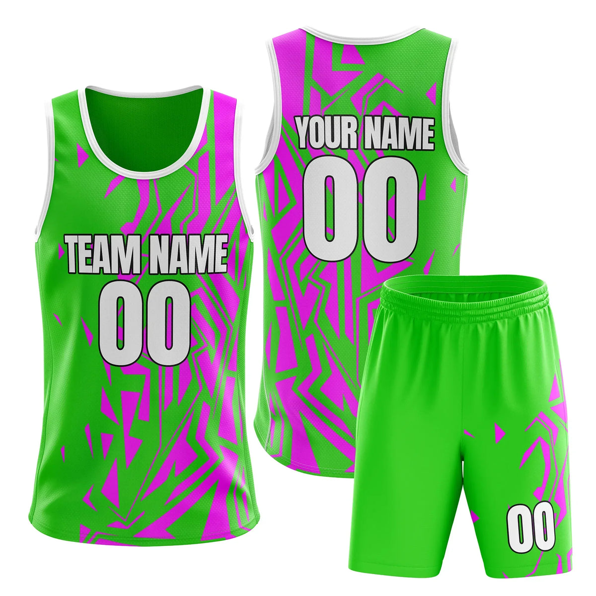 Custom Colour Block Set Hoop Fusion Sports Jersey Personalized Uniform with Name & Number