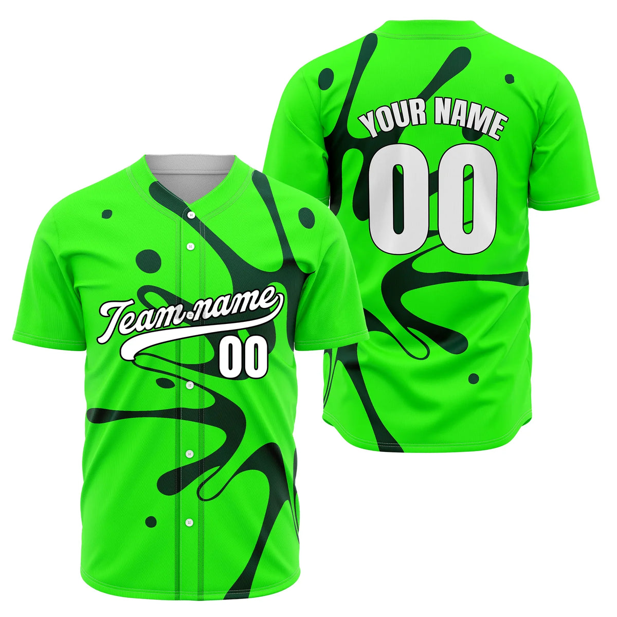 Custom Paint Surge Black Sports Jersey Personalized Uniform with Name & Number