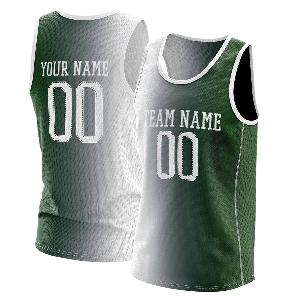 Custom Gradient fashion top Coastal Fade Sports Jersey Personalized Uniform with Name & Number
