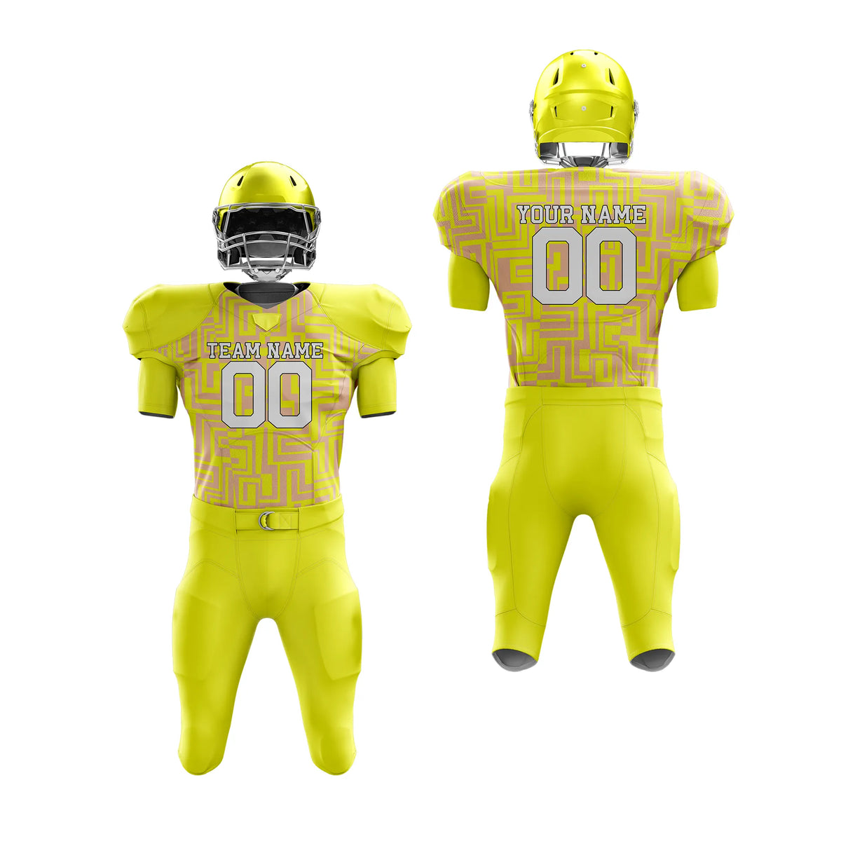 Custom Personalized D5 Full Pattern American Football Jersey with Name, Number & Team Logo
