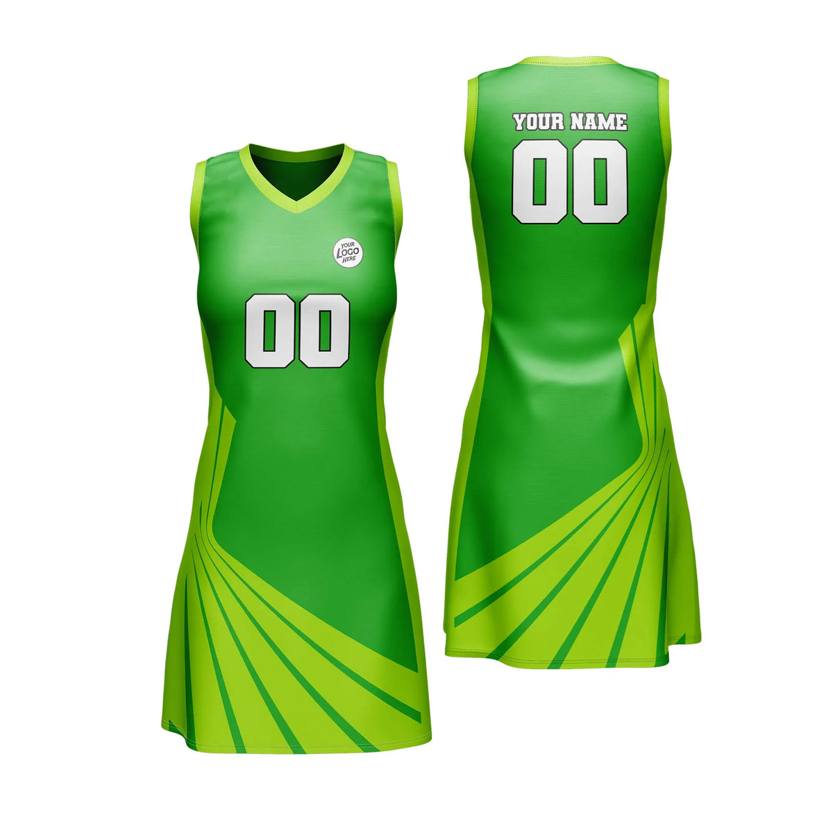 Custom Personalized D5 Retro Pattern Netball Jersey with Name, Number & Team Logo