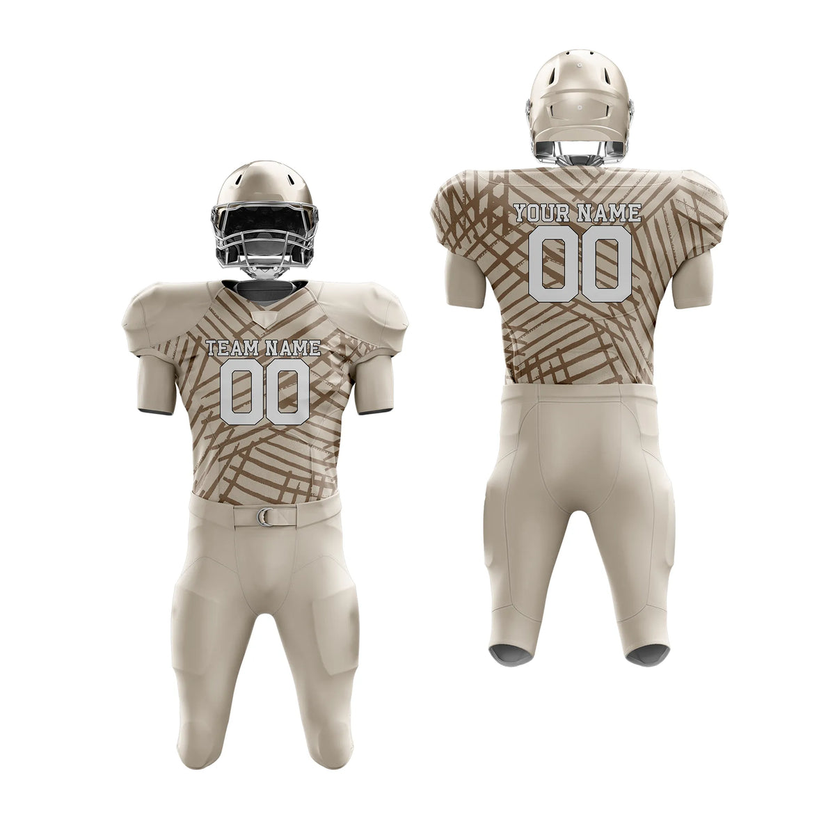 Custom Personalized D4 Graffiti pattern American Football Jersey with Name, Number & Team Logo