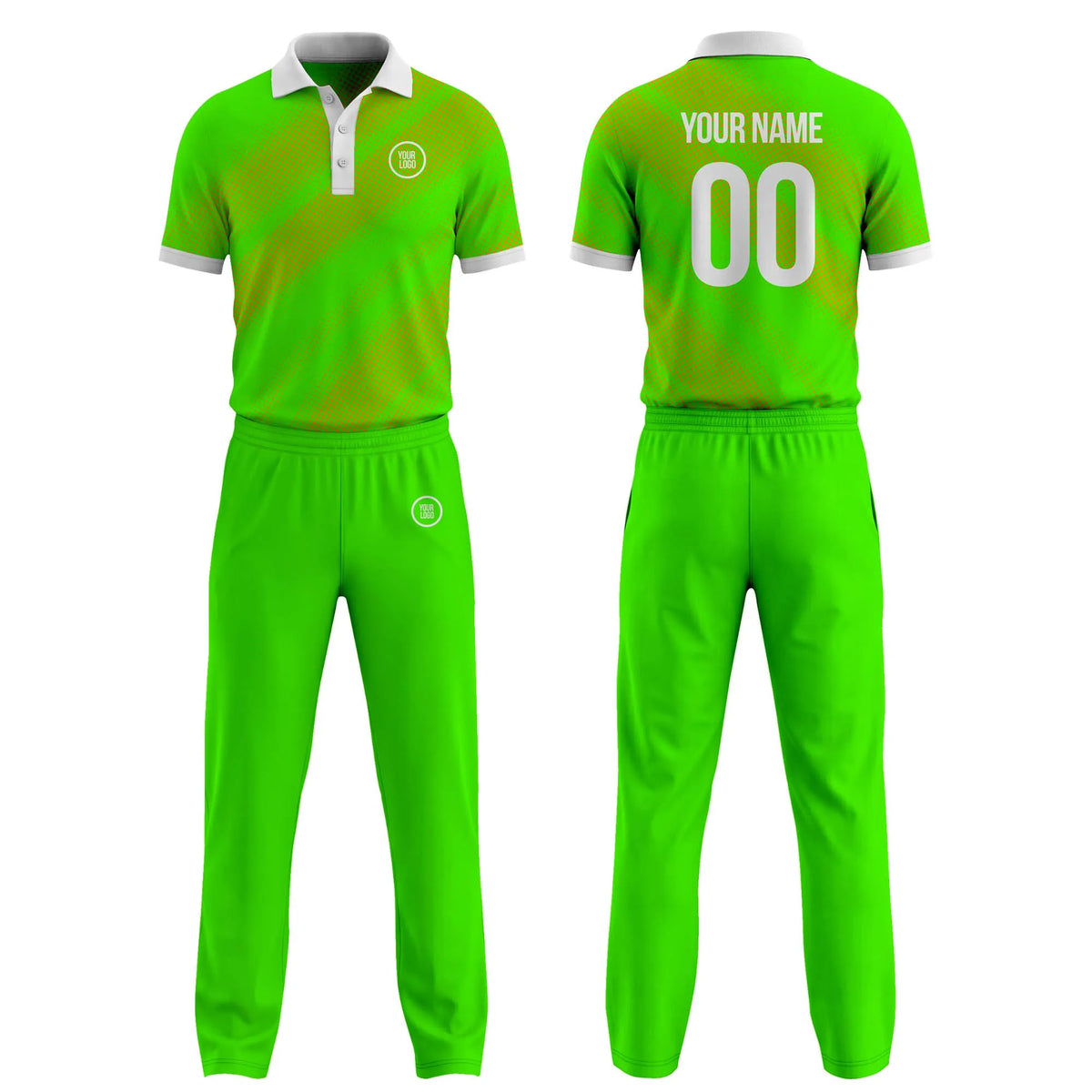 Custom Personalized D5 Abstract Pattern Cricket Kit with Name, Number & Team Logo
