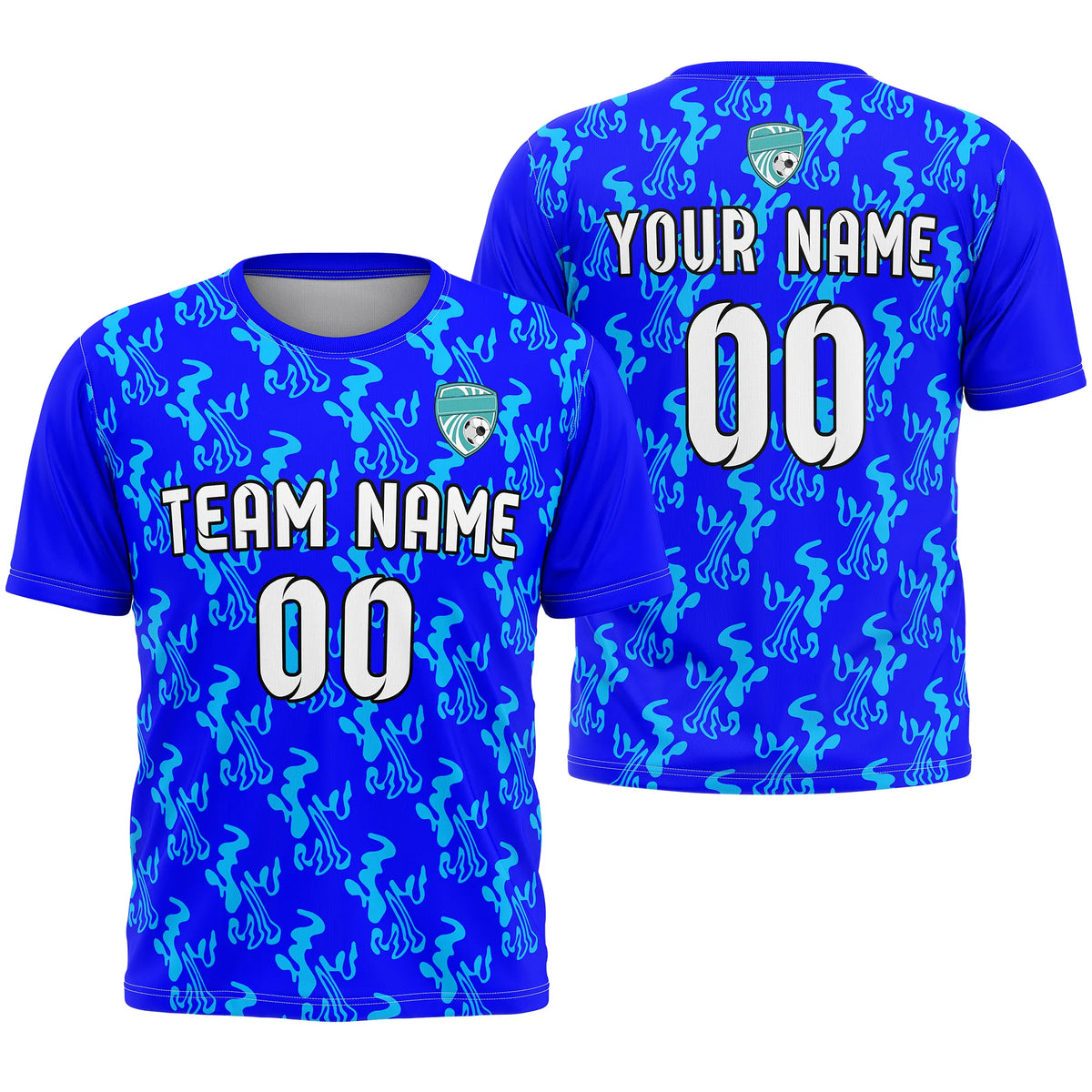 Custom Graffiti Pattern D1 Soccer Jersey Personalized Football Uniform with Name & Number